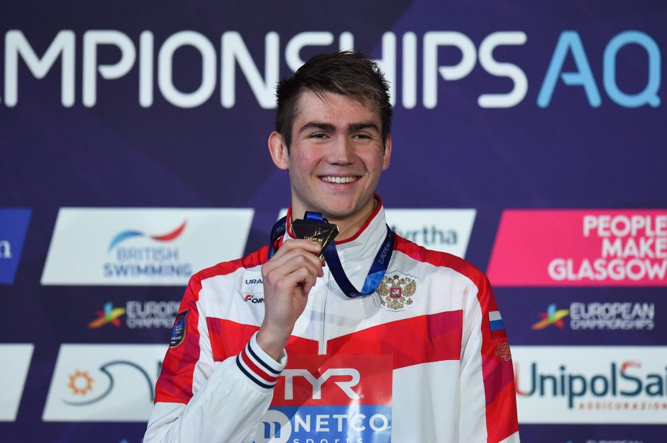 18-metis rusų plaukikas pagerino 9 metus gyvavusį pasaulio rekordą