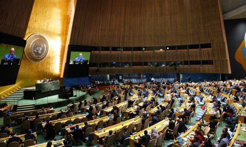 JT Generalinė Asamblėja ketvirtadienį surengs posėdį dėl Izraelio ir „Hamas“ karo 