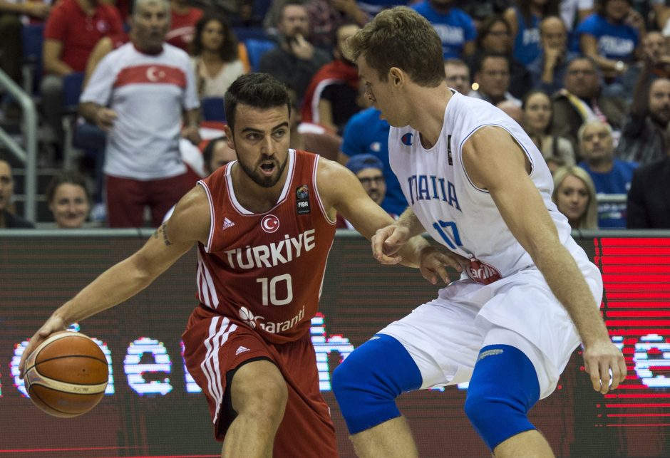 Europos krepšinio čempionatas: Turkijos rinktinė nukovė italus