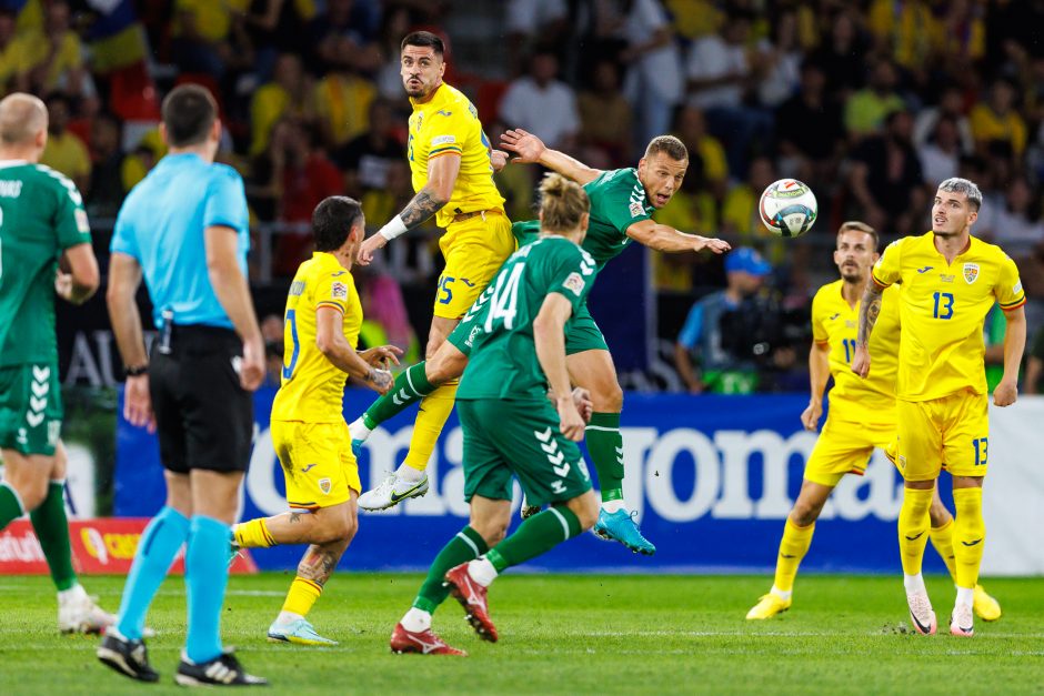 UEFA Tautų lyga: Rumunija – Lietuva 3:1