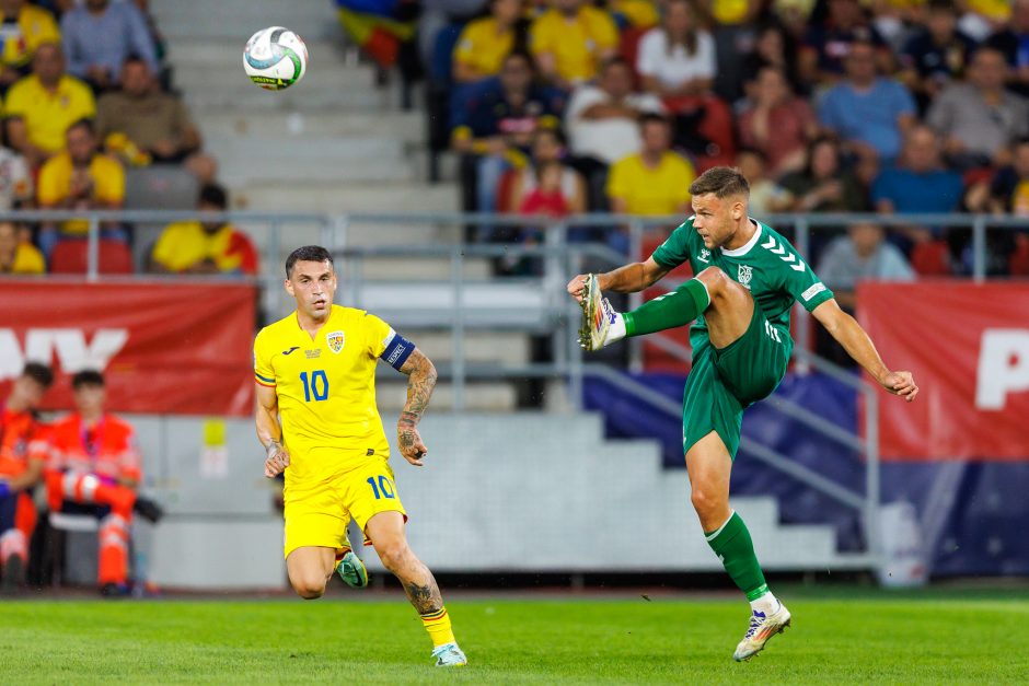 UEFA Tautų lyga: Rumunija – Lietuva 3:1