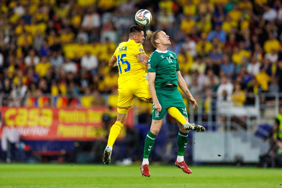 UEFA Tautų lyga: Rumunija – Lietuva 3:1