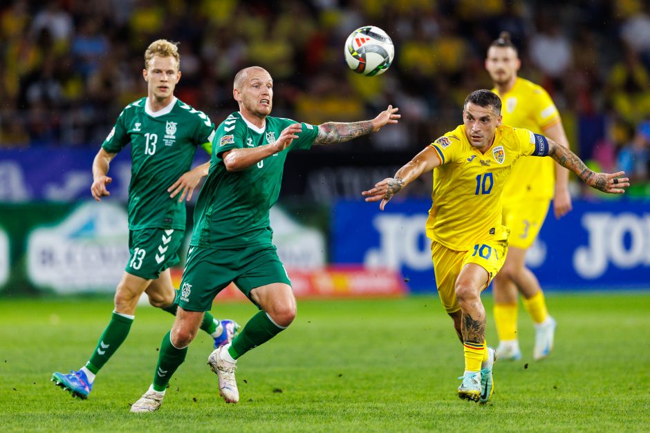 UEFA Tautų lyga: Rumunija – Lietuva 3:1