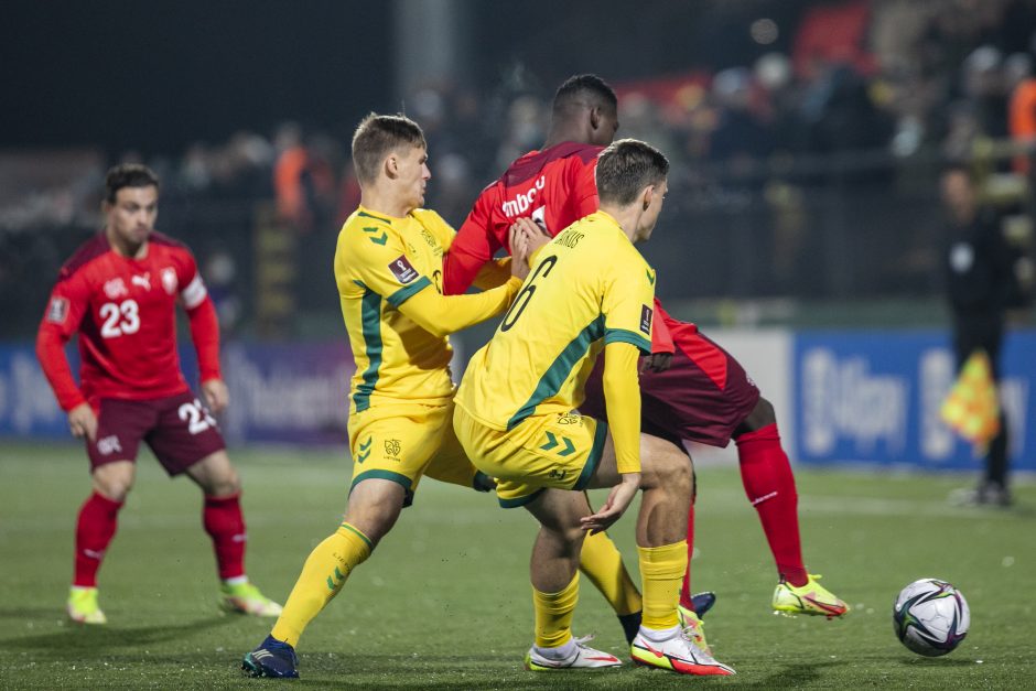 Pasaulio futbolo čempionato atranka: Lietuva – Šveicarija 0:4
