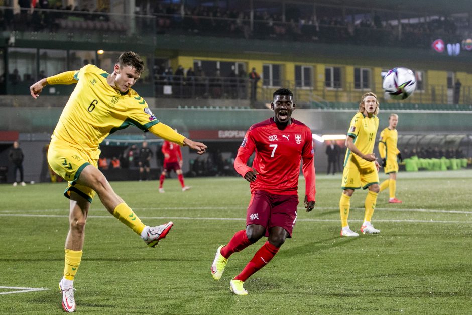 Pasaulio futbolo čempionato atranka: Lietuva – Šveicarija 0:4