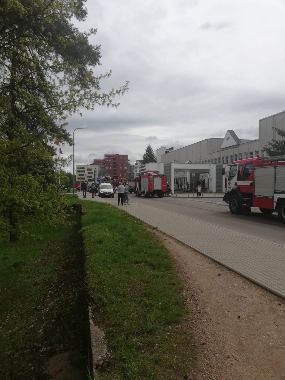 Vilniaus universitetinėje ligoninėje buvo kilęs gaisras, nukentėjo vienas žmogus
