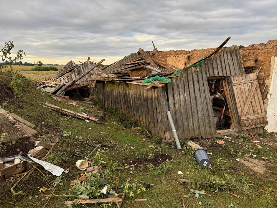 Viesulo padariniai Šiaulių rajone