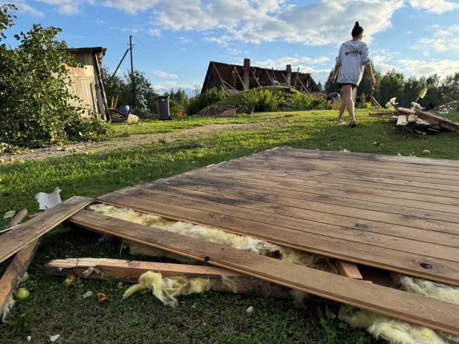 Viesulo padariniai Šiaulių rajone