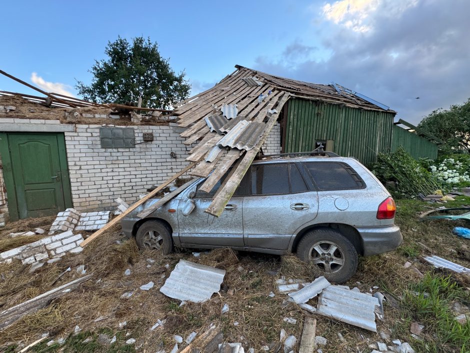 Viesulo padariniai Šiaulių rajone