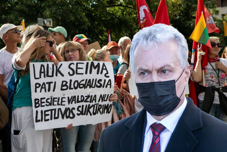 G. Nausėda: riaušės prie Seimo vyko ne be užsienio valstybių pagalbos 