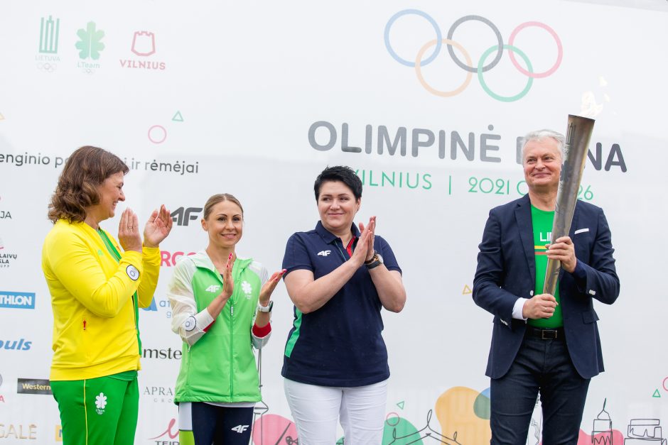 Olimpinės dienos finalinio renginio startą paskelbė prezidentas G. Nausėda ir olimpiečiai