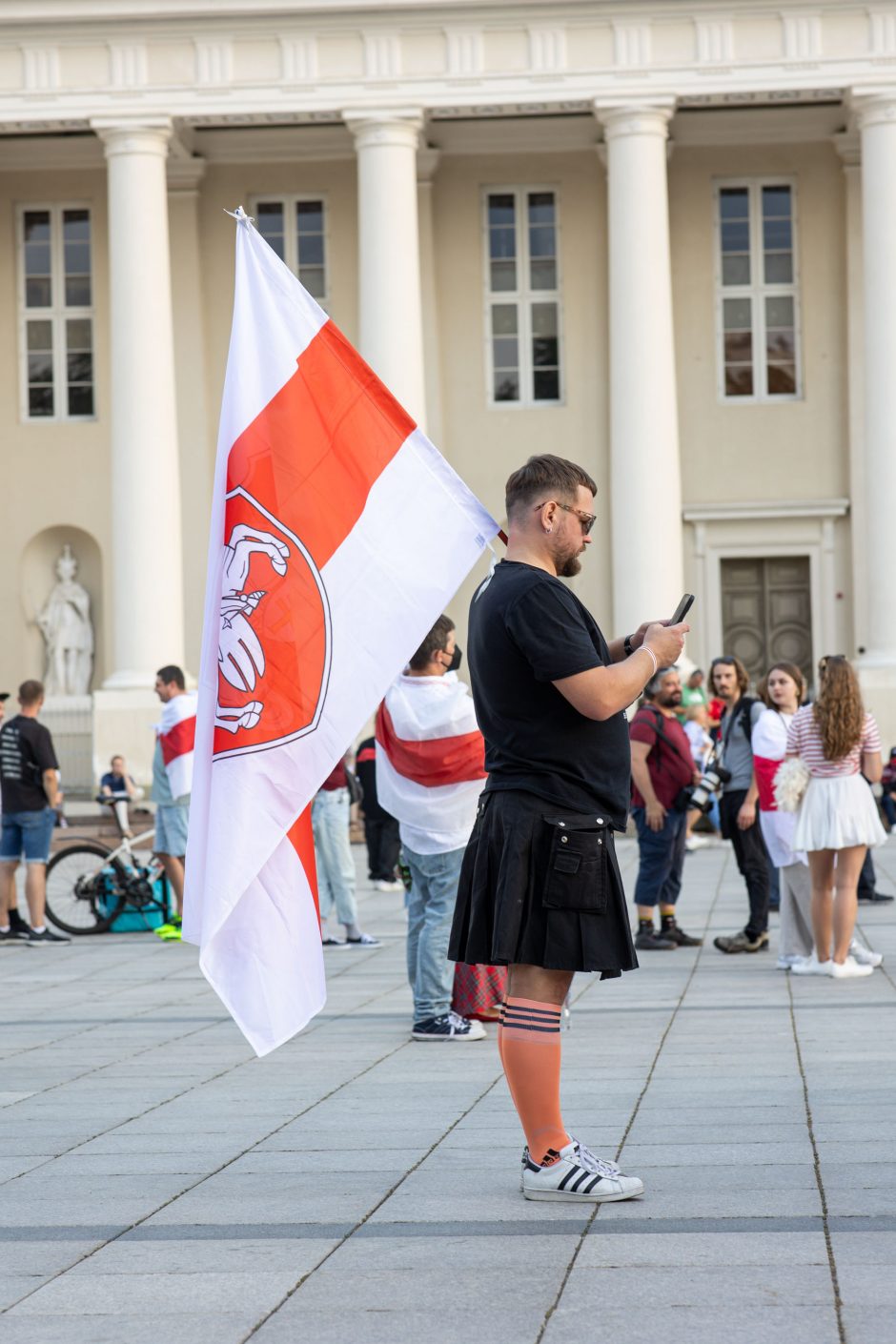 Eitynėmis ir mitingu Vilniuje baltarusiai mini suklastotų prezidento rinkimų metines