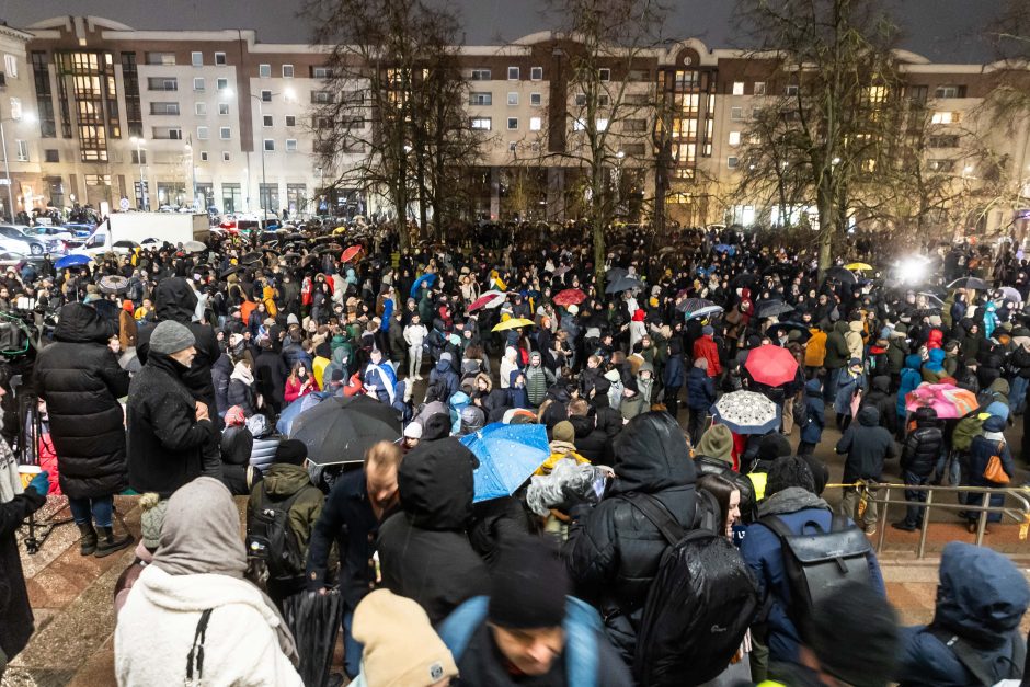 G. Paluckas neatsakė į protestuotojų kvietimą ateiti į mitingą: nepritariu pačiai idėjai