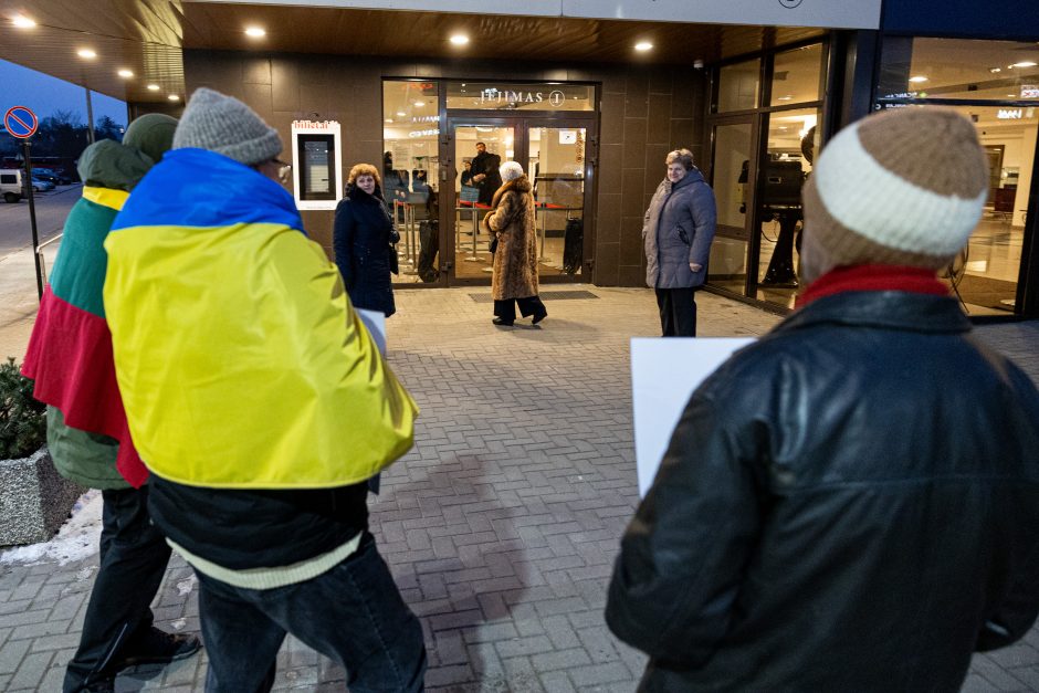 Protestas prieš rusiško baleto pasirodymą Vilniuje