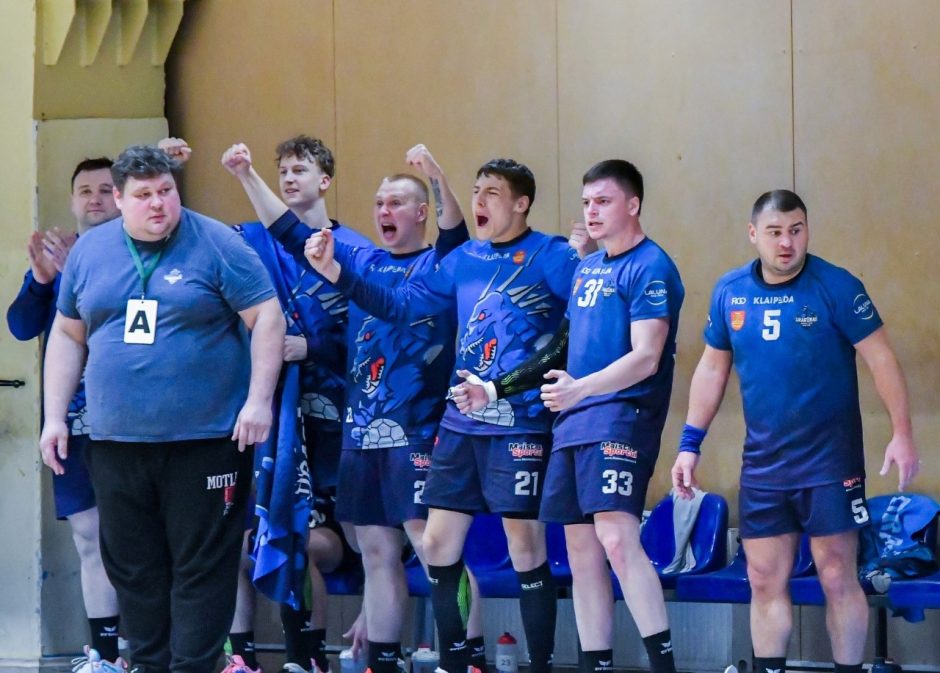 Čempionato lyderiai „Dragūno“ rankininkai pergalių serija baigė reguliarųjį sezoną