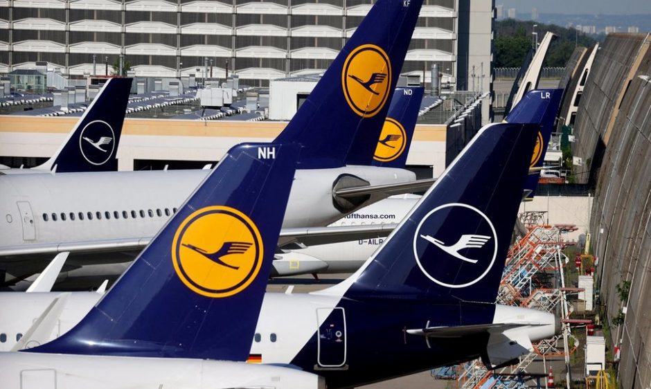 Nuo trečiadienio iki penktadienio streikuos „Lufthansa“ antžeminių tarnybų personalas