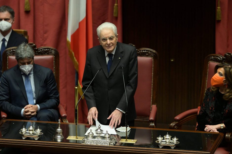 Italijos prezidentas nepriėmė premjero M. Draghi atsistatydinimo