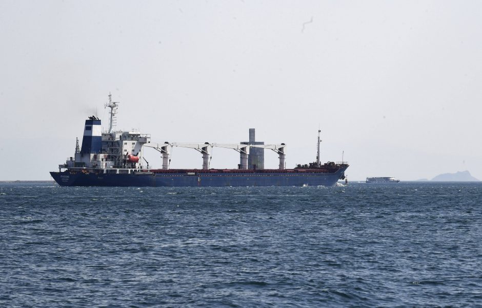 Sirijoje prisišvartavo laivas su grūdais, pirmasis išplaukęs iš Ukrainos po uostų atblokavimo