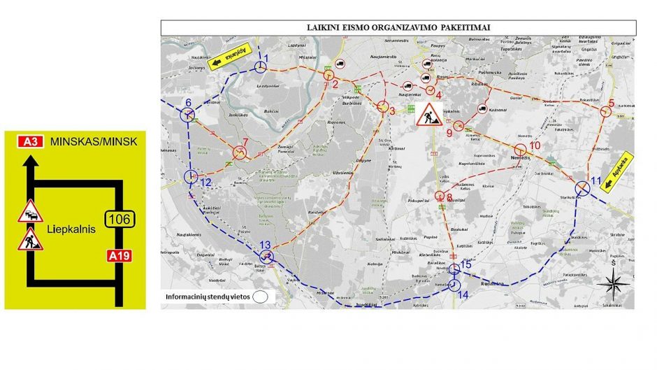 Liepkalnio, Žirnių – Minsko pl. sankryžos rekonstrukcijoje – pokyčiai nuo gegužės