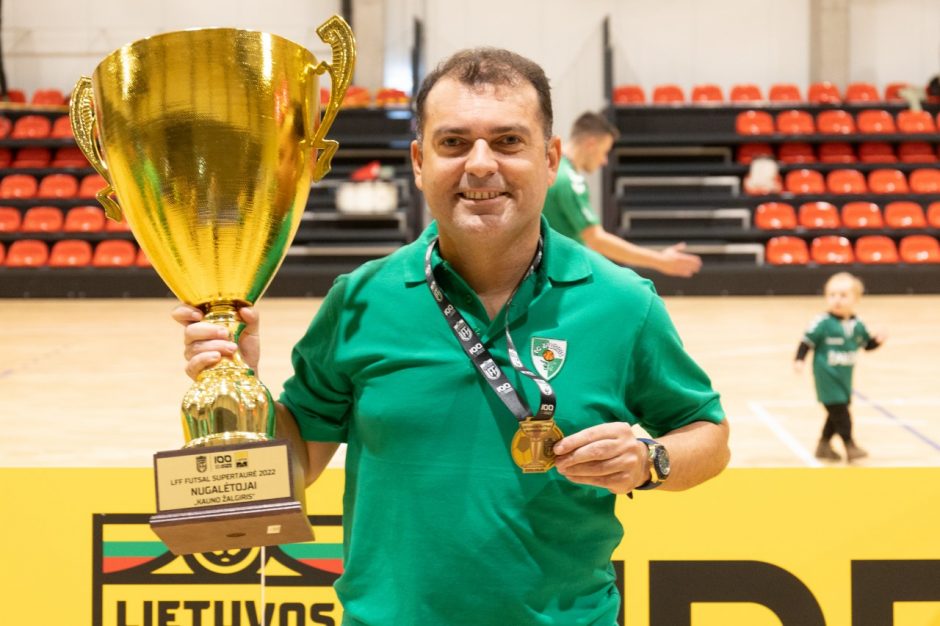 „Kauno Žalgirio“ futsal ekipai dar dvejus metus vadovaus Dentinho 