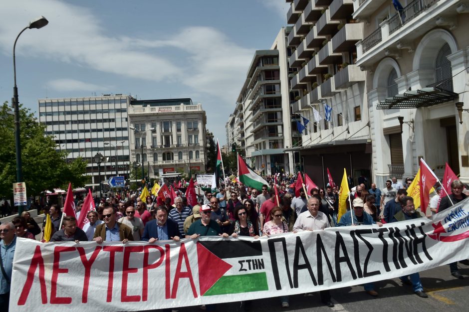 Tarptautinę darbo dieną pasaulyje – audringos demonstracijos