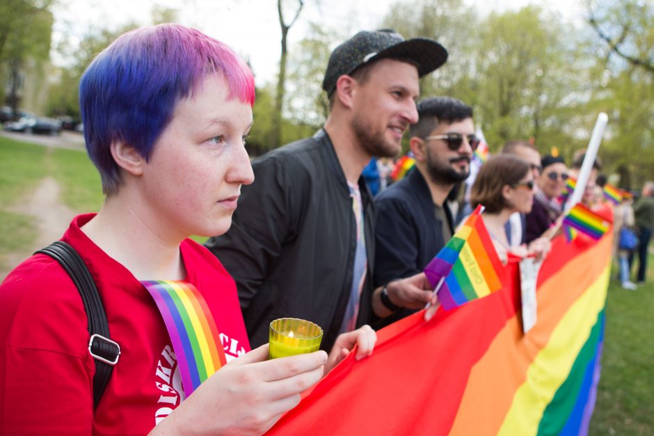 Gėjų lyga protestavo dėl žmogaus teisių Čečėnijoje