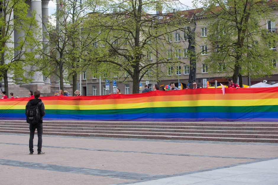 Gėjų lyga protestavo dėl žmogaus teisių Čečėnijoje