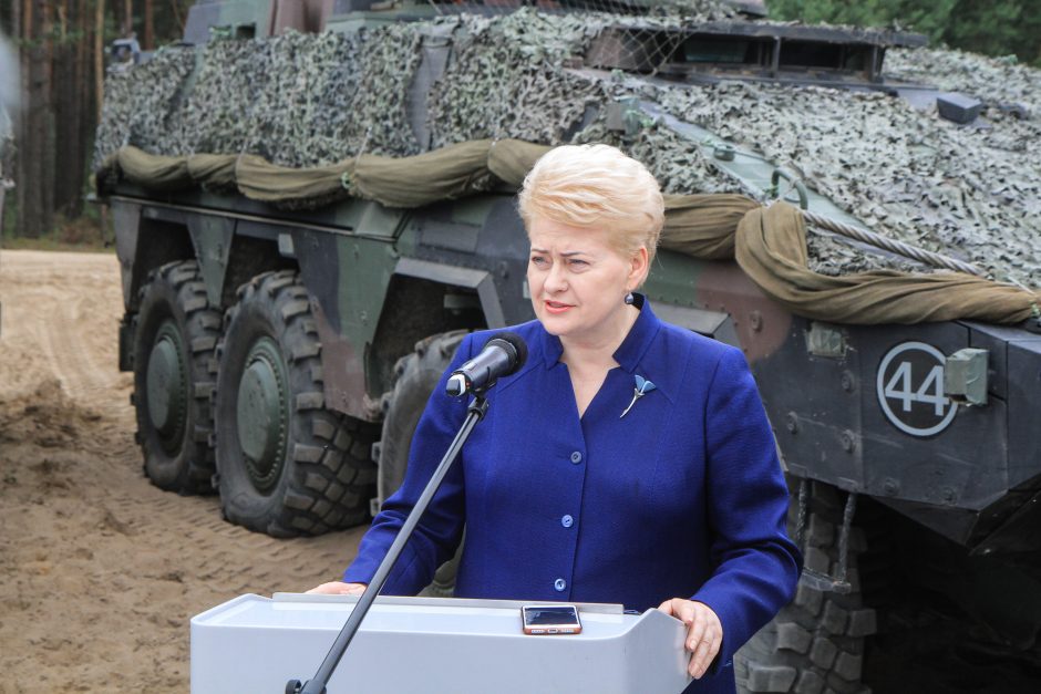 D. Grybauskaitė: NATO batalionai yra geriausia atgrasymo priemonė