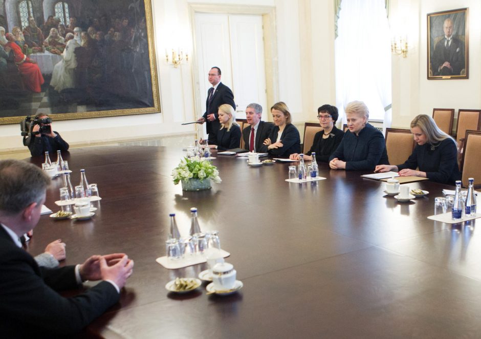 Prezidentė susitiko su Seimo valdyba