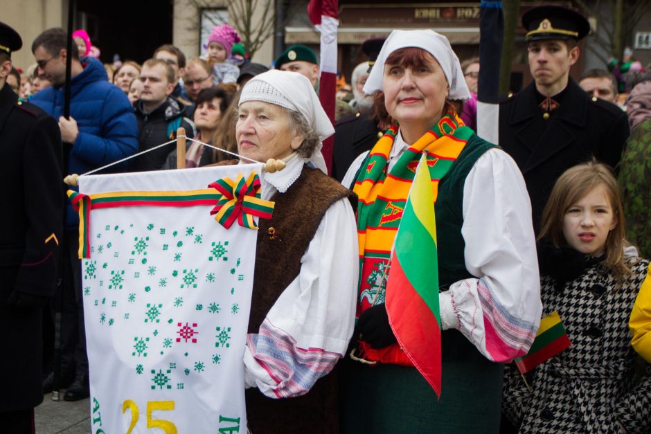 Sostinėje suplevėsavo trijų Baltijos valstybių vėliavos