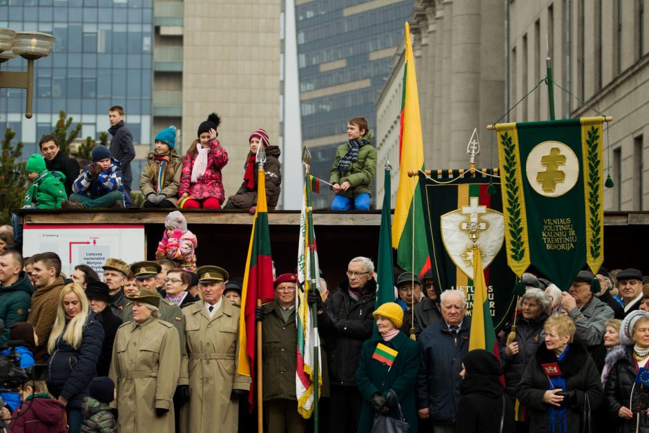 Sostinėje suplevėsavo trijų Baltijos valstybių vėliavos