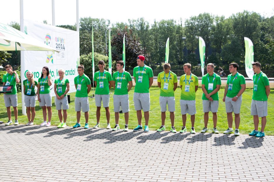 Lietuvos olimpiečiai išlydėti į jaunimo vasaros olimpines žaidynes Kinijoje