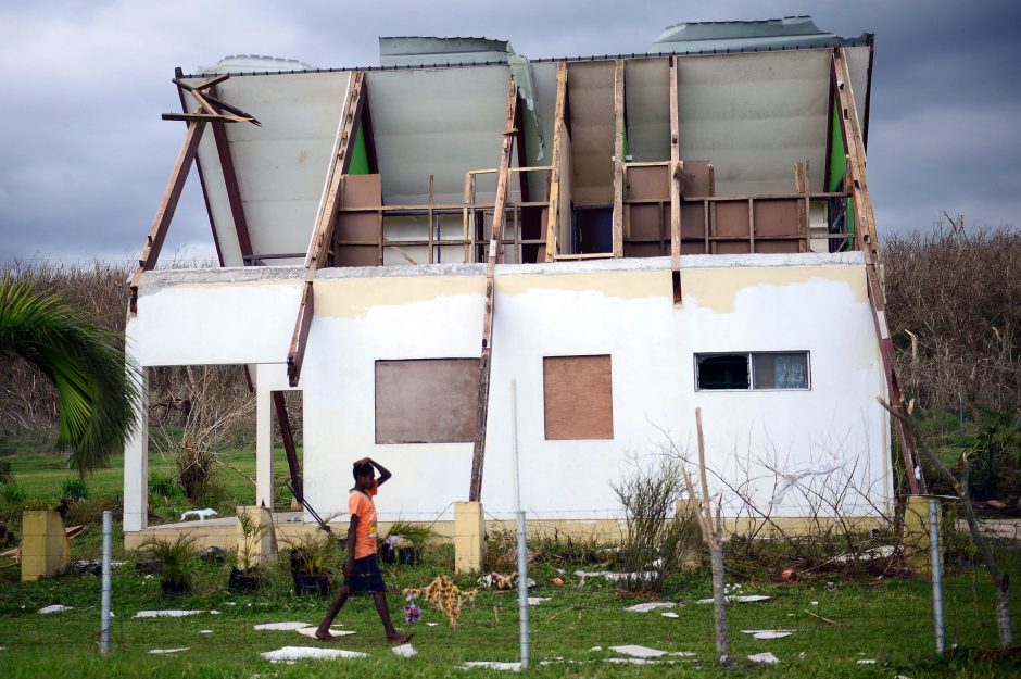 Vanuatu premjeras: ciklono aukų tikriausiai reikšmingai nebepadaugės