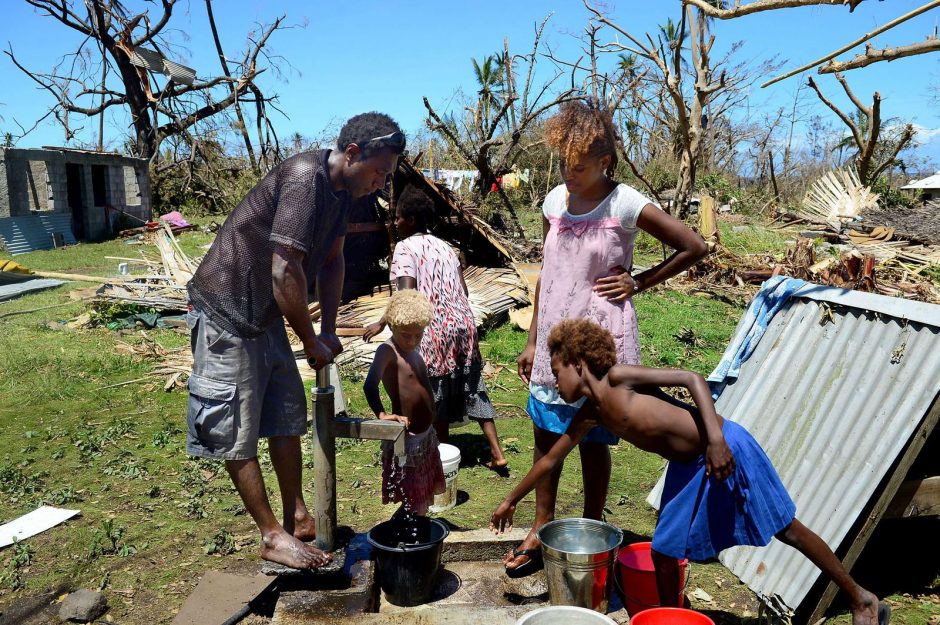 Vanuatu premjeras: ciklono aukų tikriausiai reikšmingai nebepadaugės