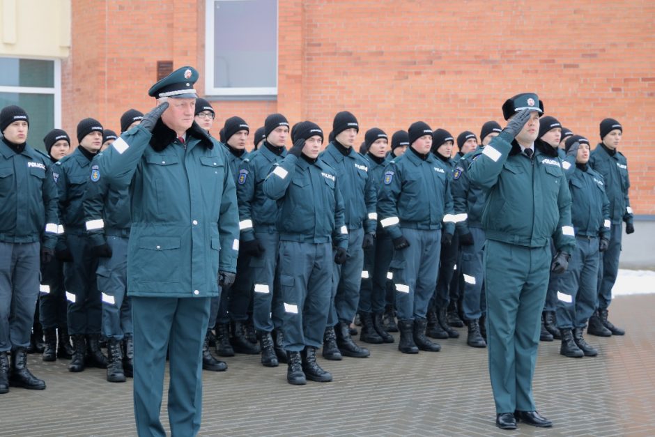Policijos mokykloje – iškilmingas Nepriklausomybės atkūrimo minėjimas