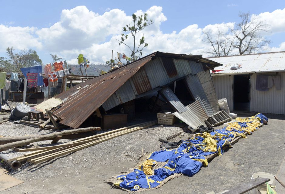 Vanuatu premjeras: ciklono aukų tikriausiai reikšmingai nebepadaugės