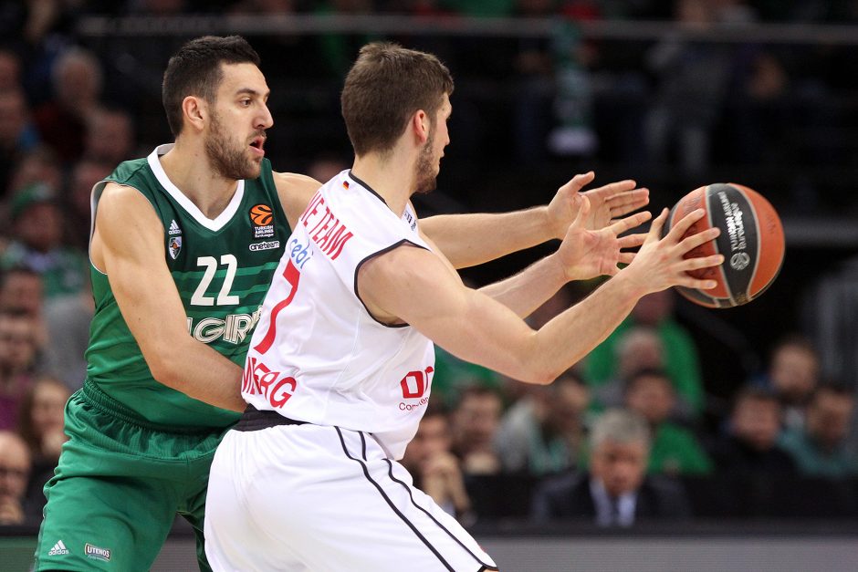 „Žalgiris“ po atkaklios kovos patiesė Bambergo krepšininkus