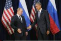 Vladimiras Putinas ir  Barackas Obama
