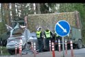 Vilniaus rajone susidūrė kariškių sunkiasvoris su lengvuoju automobiliu: yra nukentėjusių