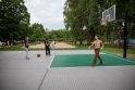 „Måneskin“ Lietuvoje: išbandė jėgas krepšinio aikštelėje