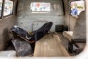 Sušaudytas greitosios pagalbos automobilis iš Ukrainos