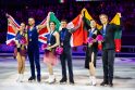 Prizininkai: ledo šokių medalius išsidalijo (iš kairės) L. Fear ir L. Gibsonas, Ch. Guignard ir M. Fabbri, A. Reed ir S. Ambrulevičius.