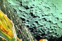 Tikslas: Mėnulio paviršiaus vaizdas, kurį į Žemę perdavė &quot;Chandrayaan-3&quot;.