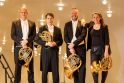 Kolegos: į kvartetą susibūrę valtorninkai – vieno geriausių Vokietijoje Elbės filharmonijos orkestro nariai.