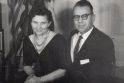 Portretas: M. Gimbutienė su vyru Jurgiu Gimbutu, 1958 m.