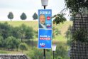  Politika: šiemet Saksonijos žemės rinkimuose už AfD balsavo 30,6 proc. rinkėjų. Nuotraukoje – J. Dornau rinkimų plakatas.