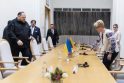 I. Šimonytė susitiko su Ukrainos Aukščiausiosios Rados Pirmininku R. Stefančiuku