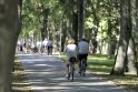 Takai: rudenį Palangoje patogu minti dviračius.