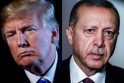 Recepas Tayyipas Erdoganas (dešinėje)  Donaldas Trumpas (kairėje)