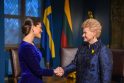 Princesė Viktorija (kairėje) ir Dalia Grybauskaitė (dešinėje)